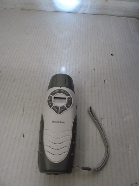 Brookstone ReadyLight Handcrank Flashlight Radio for Power Outages, Camping