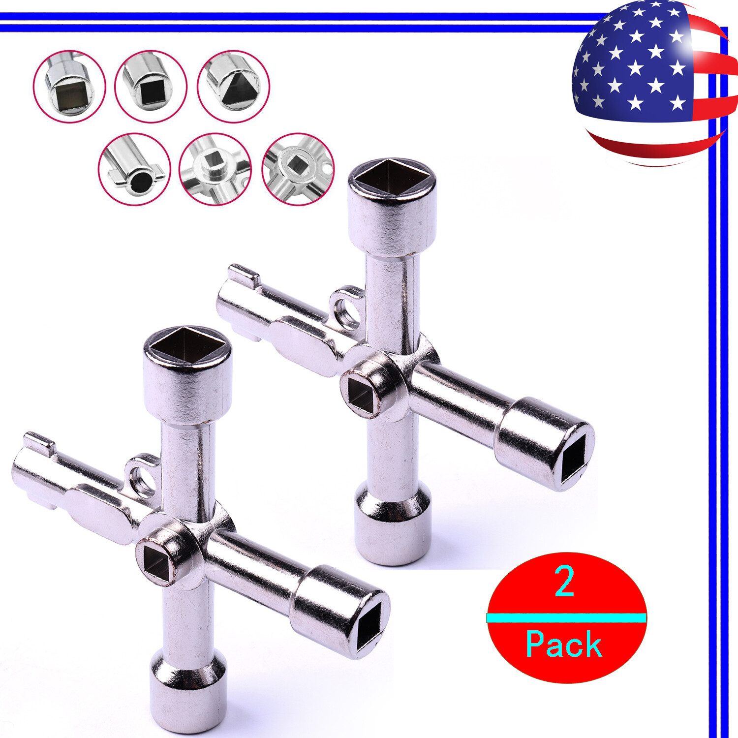 4 in 1 Cross 2x Electric Control Cabinet Inside Triangle Key Wrench For Elevator
