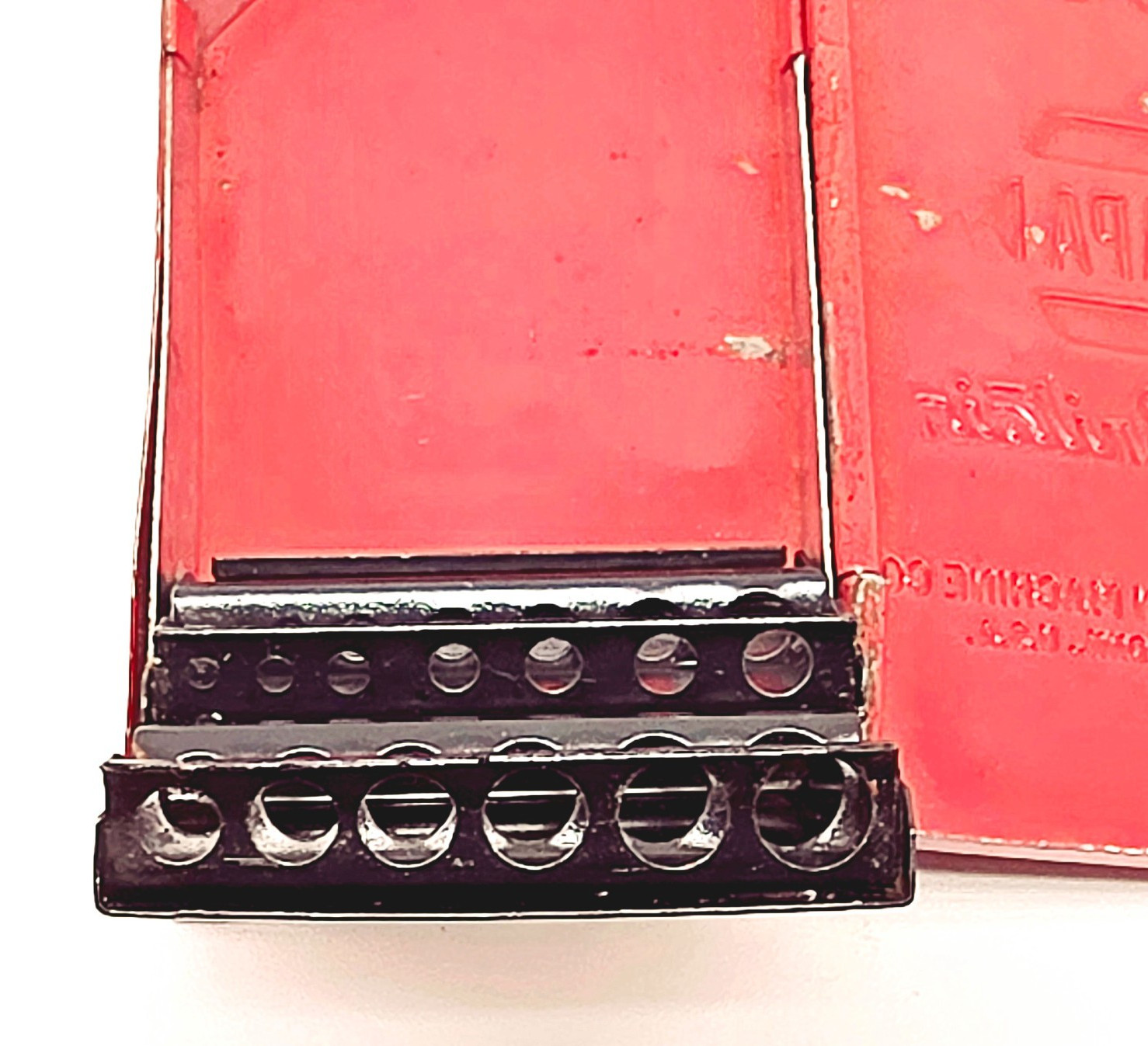 Vintage New Britain (NAPA) Red Metal Drill Index Case No Drills