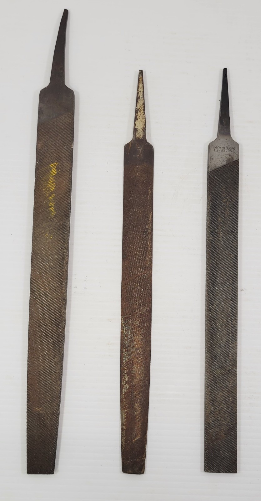 *J7) Vintage Mixed Lot of 6 Hand Files Machinist Bastard Half Round
