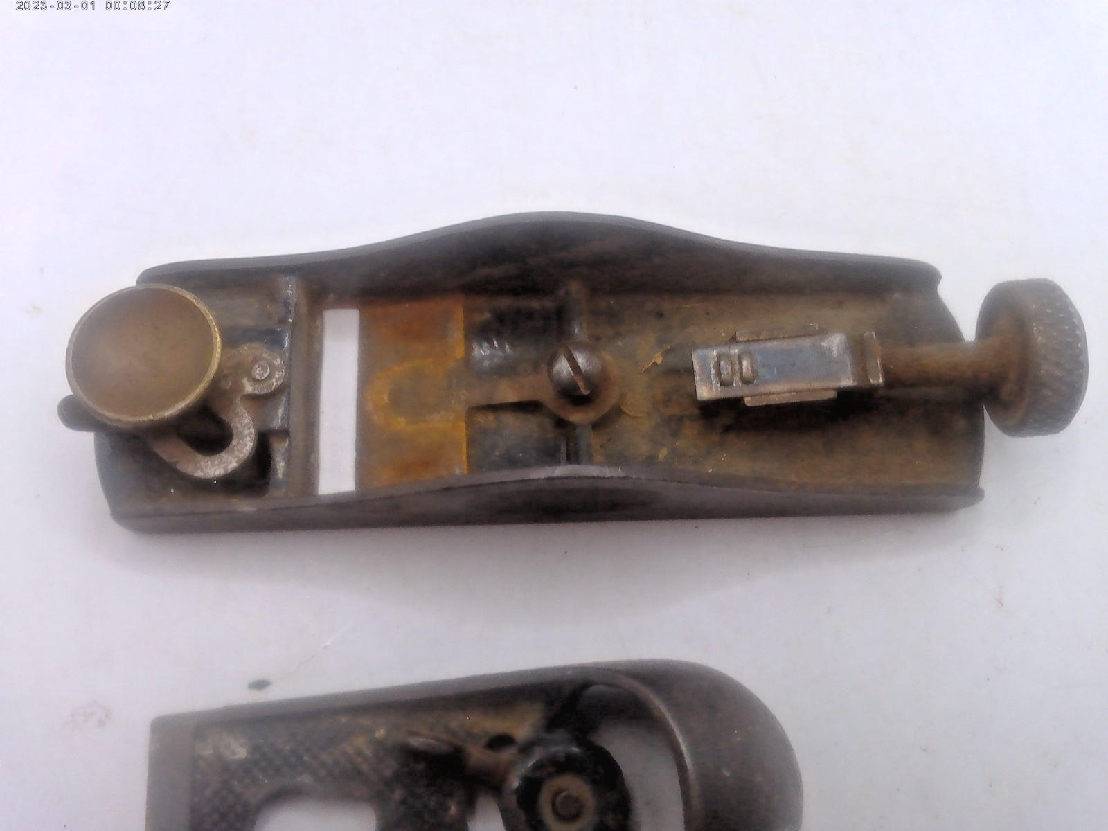 Vintage Small Wood Plane, Unknown Maker or Age, 6″ Long, Made in USA