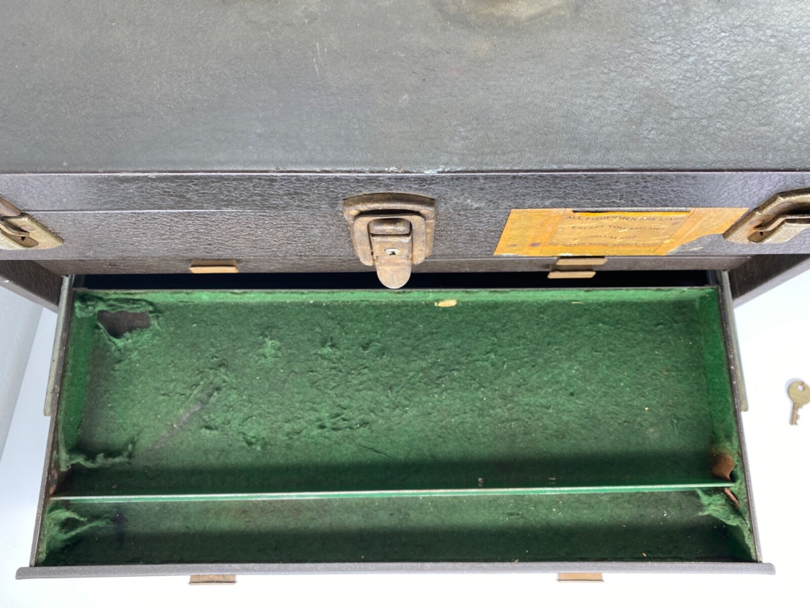 Vintage Kennedy 520 Toolbox Machinist Chest w/ Lock & Key 7 Drawer Metal READ