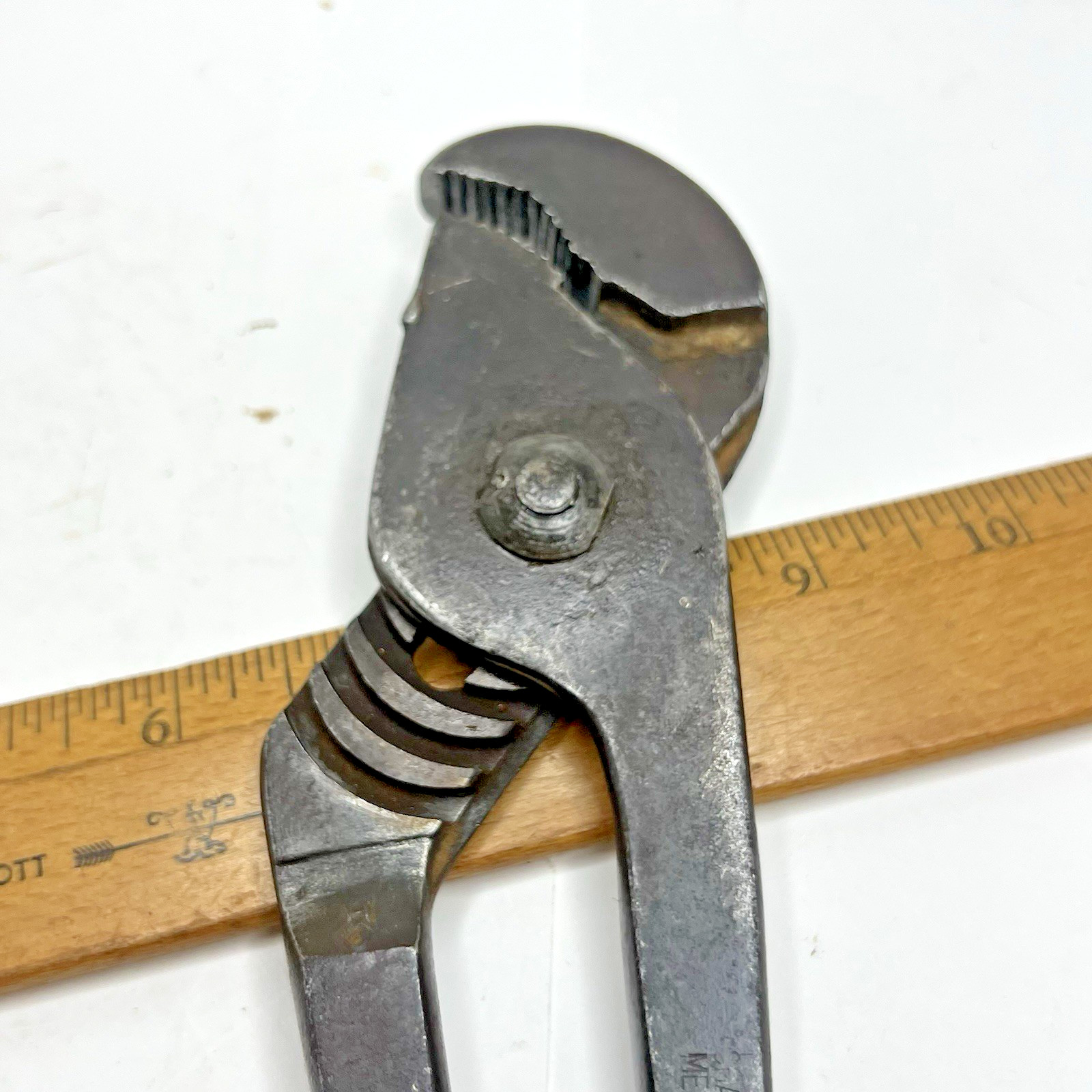 Vintage Channellock Champion DeArment No.410 Slip Joint Parrot Nose Pliers (USA)