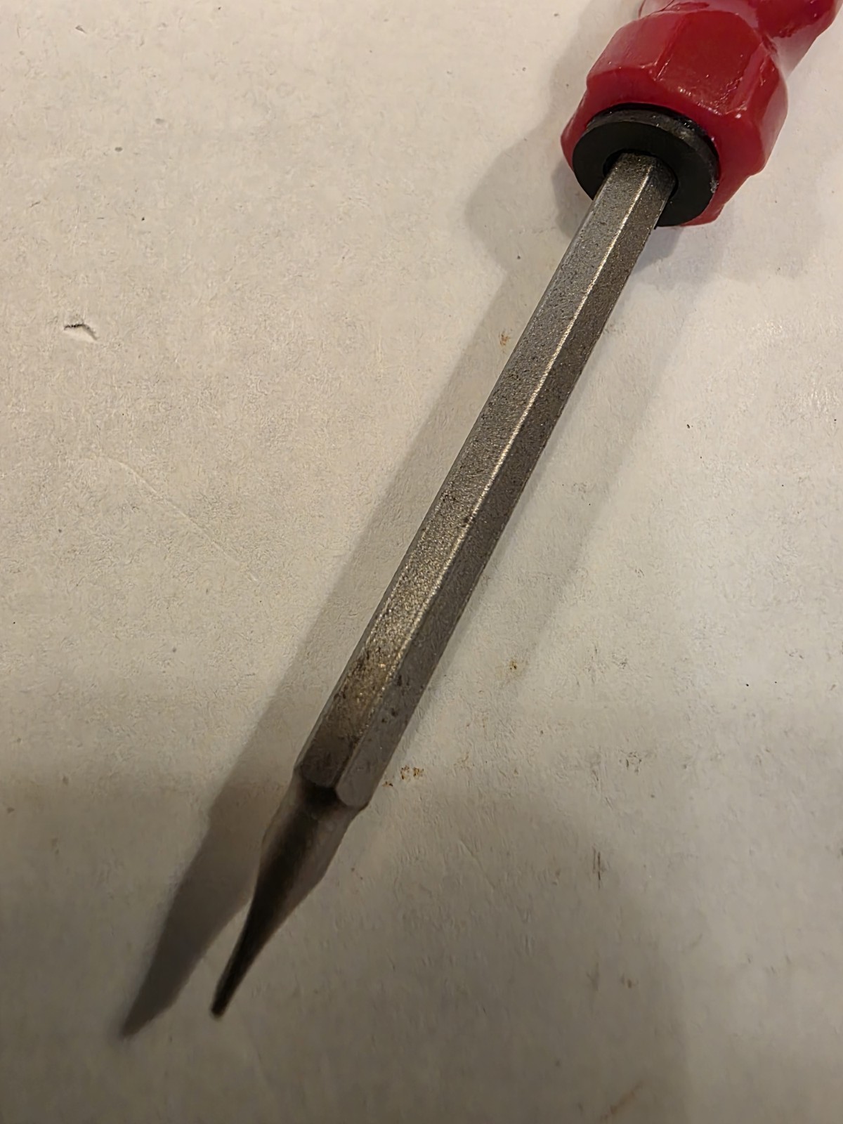 Rockler Flat Screwdriver Flat Small Pocket Clip Red USA