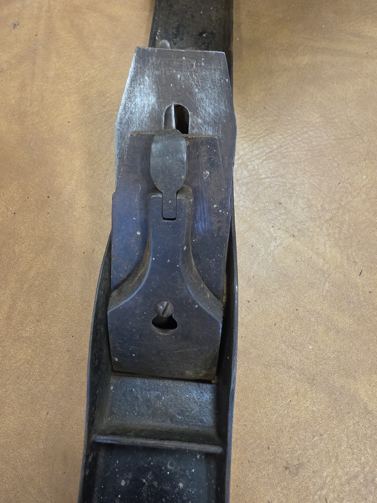 #5583 Vintage Stanley Bailey No 7 Corrugated Bottom Plane 21.5″