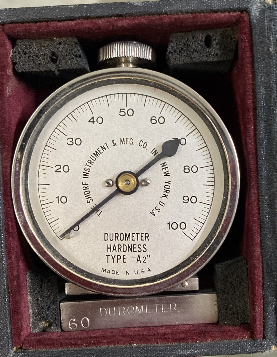 Shore Instruments Durometer Including Calibration Tool / Vintage / Antique