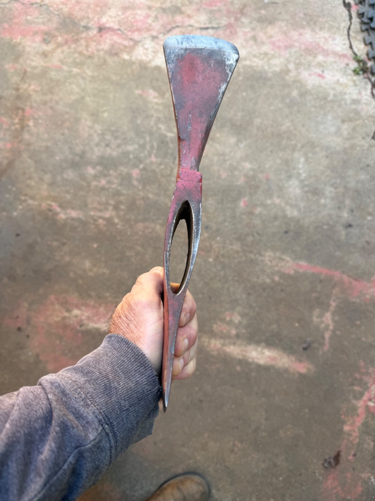 Vintage Mann True American Pulaski axe, crisp stamp.