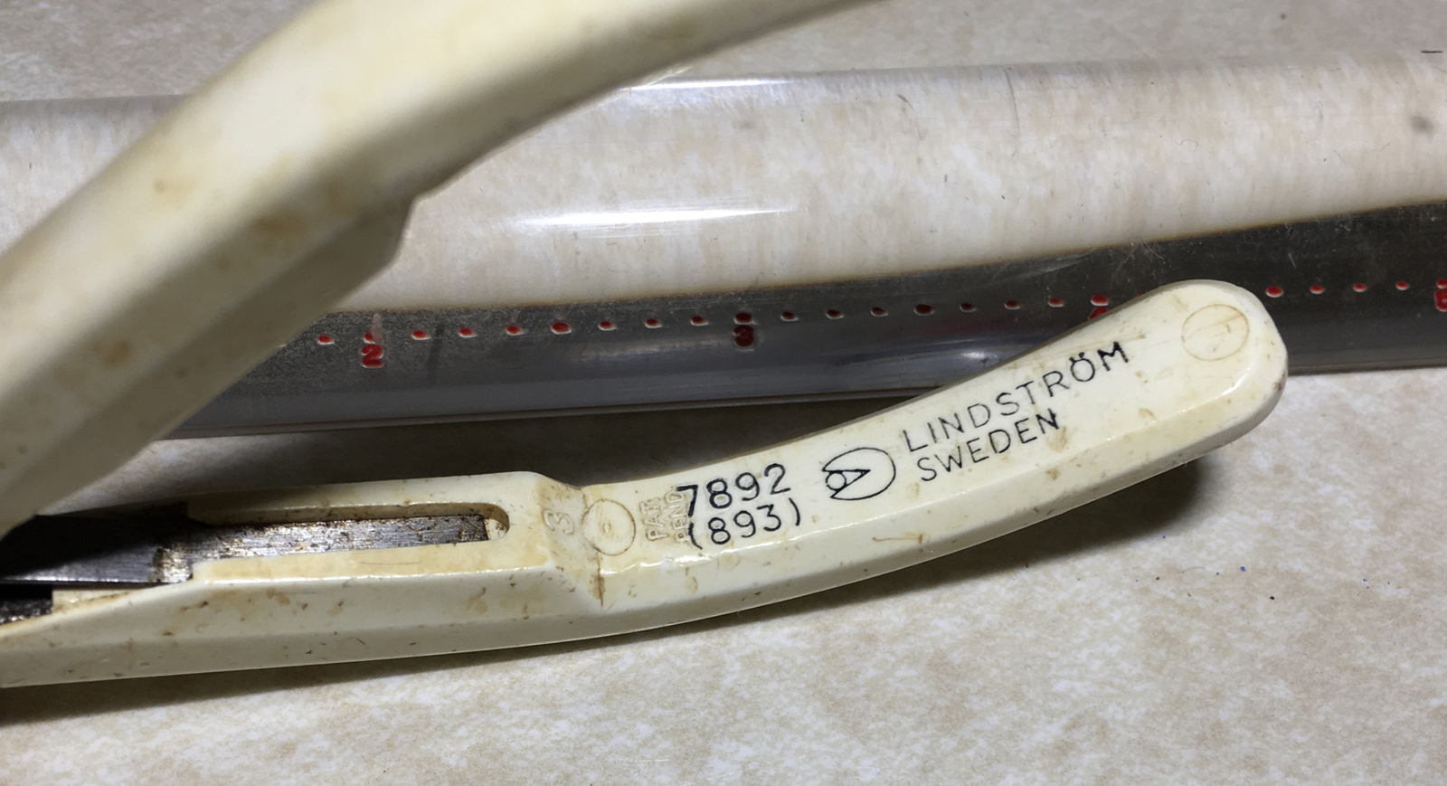 Antique Pliers 3 FE Lindstrom Sweden Patent Pending Jewelry 7892 (893) Very RARE