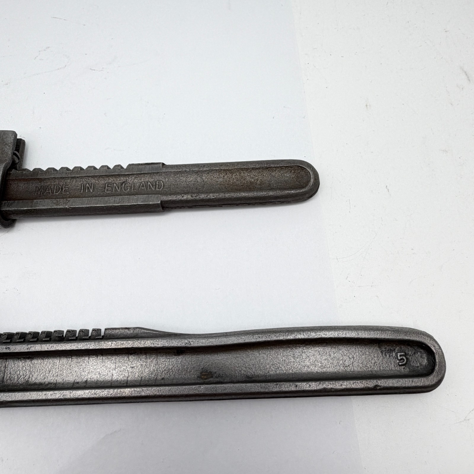 Vintage 7″ Monkey Wrench Sheffield England & 9 AUTO Wrench – Clean!