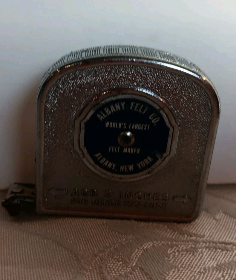 Tape Measure Advertising Albany Felt CO. Albany, NY 10 Ft Worlds Largest VINTAGE