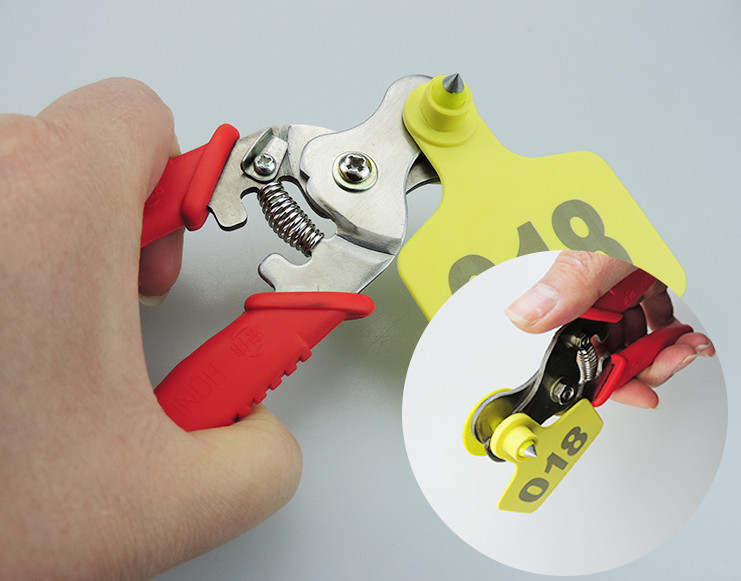 1X Ear Tags Cutting Pliers Remove Cattle Sheep Pig Ear Tag Pliers Animals Tool
