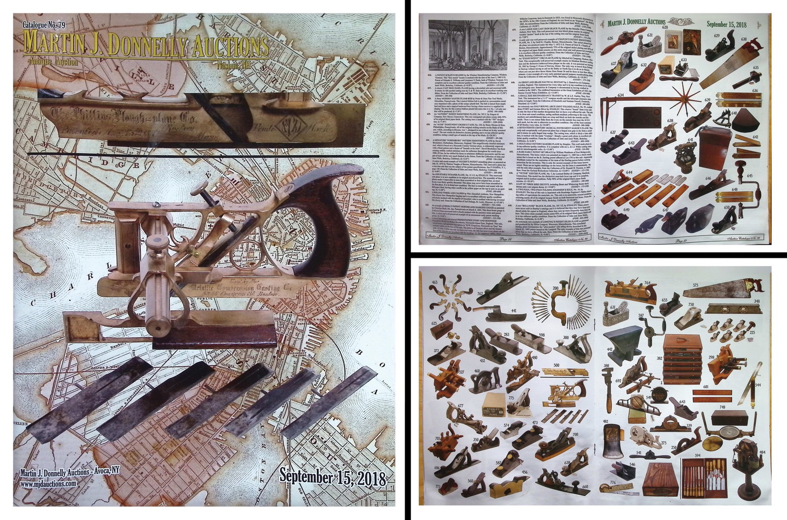 Full Color September, 2018 (FC18) Antique Tool Auction Catalog & Prices Realized