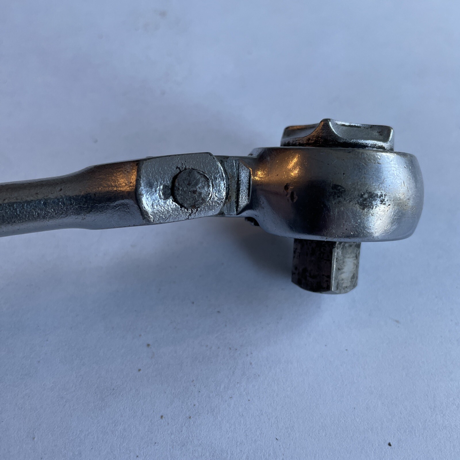 Vintage Indestro Super 2736 3/8″ Drive Flex Head Ratchet USA Loose At Swivel
