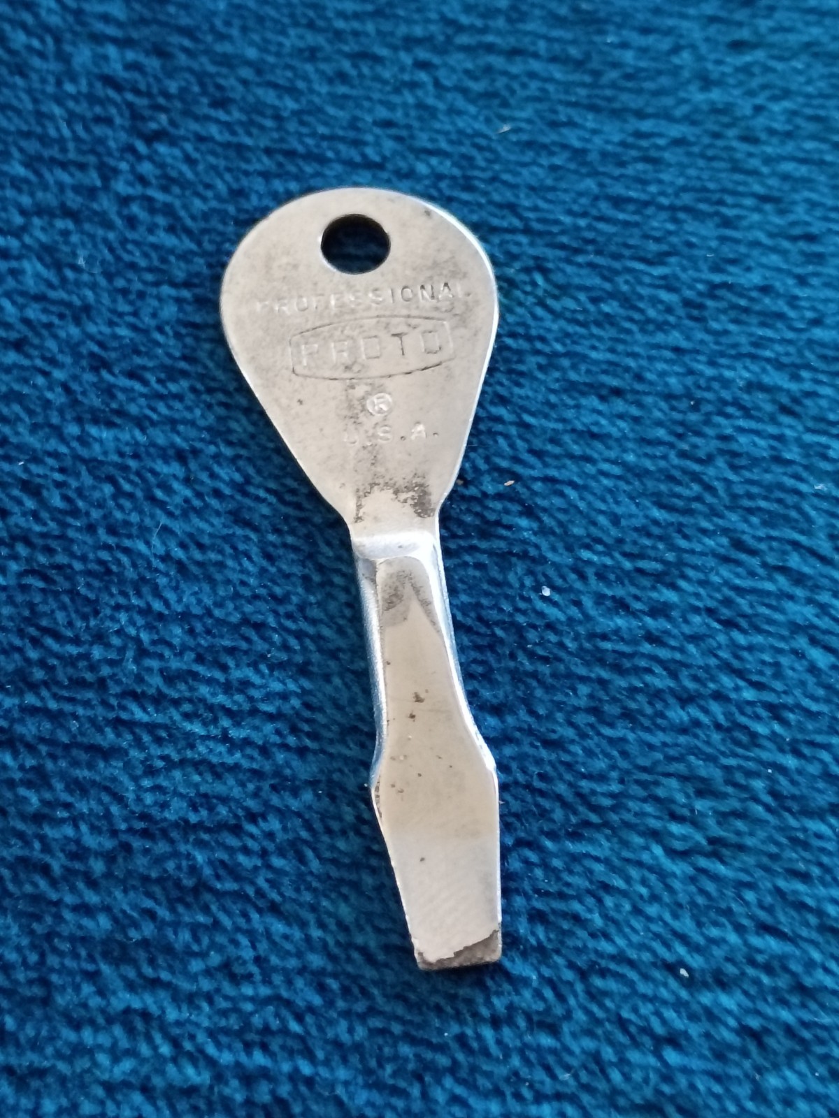 Vintage PROFESSIONAL PROTO USA TOOLS Keychain Key Chain Screwdriver Genuine.