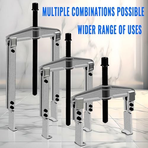 3 in 1 Gear Puller Set,9pcs 2 Jaw Bearing Flywheel Puller Kit with Red