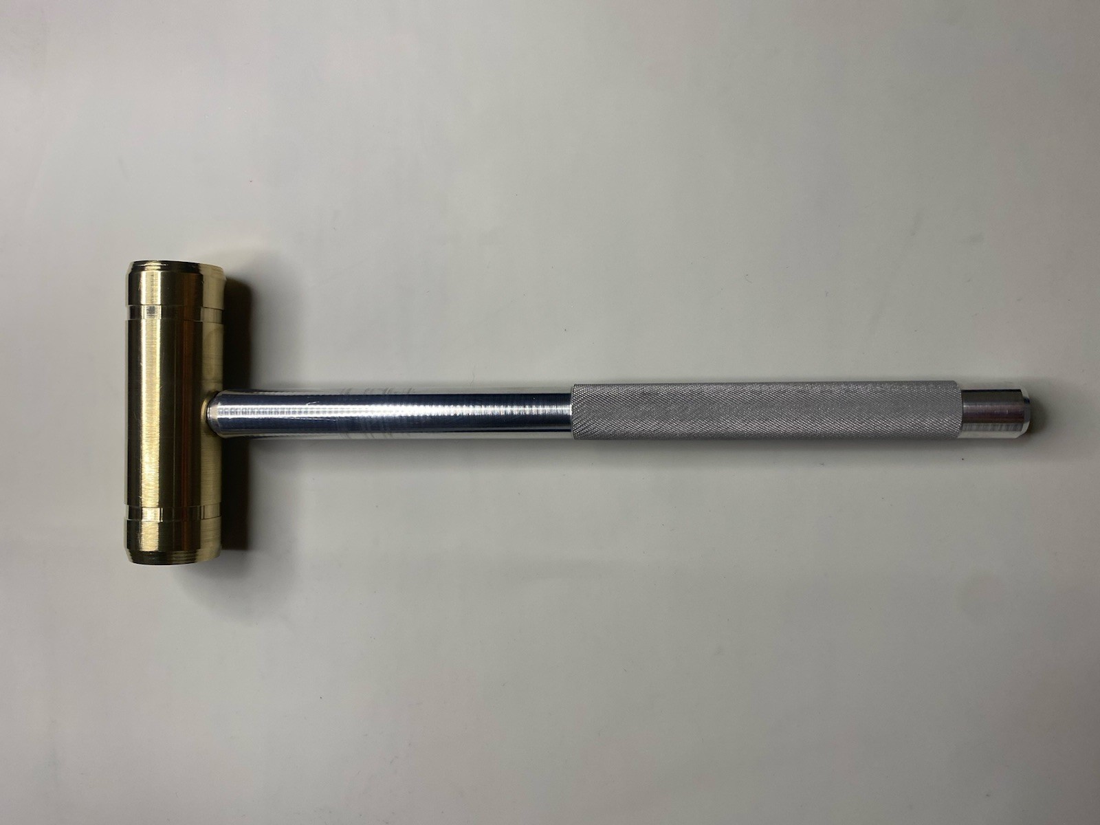 Brass 8oz Reloading Hammer (No Spark) 8” Length Knurled Aluminum Handle