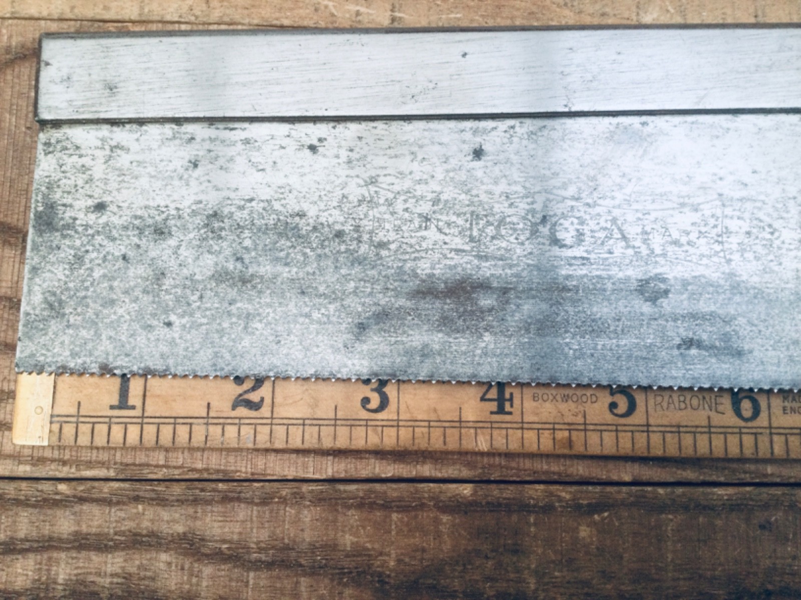 Vintage Buck & Hickman 10″ Toga Brand Carpentry Steel Backsaw Tenon Saw 12 TPI