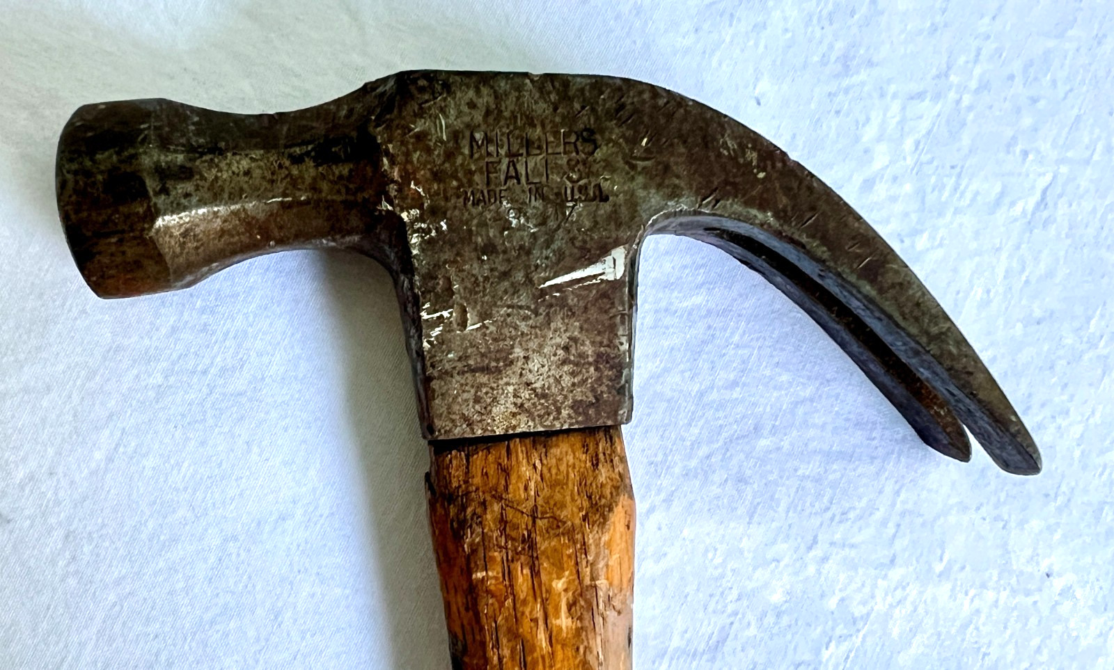 Vintage Millers Falls 13oz Curved Claw Hammer with Wood Handle Made in USA