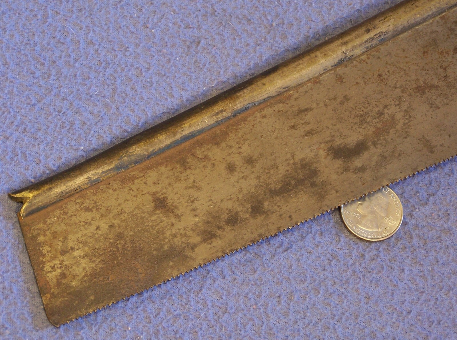 1800’s Surgeon’s pre Civil War bone saw amputation Mahogany handle brass nuts Dr