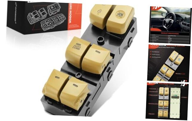 Master Driver Window Switch for Hyundai Elantra 2012-2016