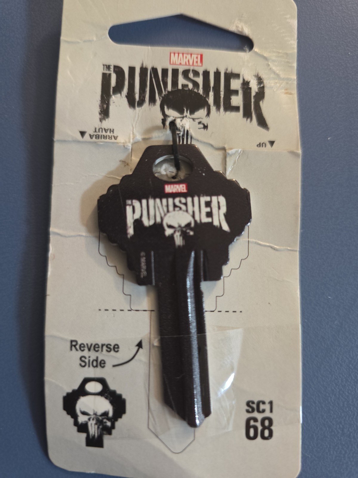NEW Marvel Punisher Iconic Skull Logo SC1 68 House Key Blank