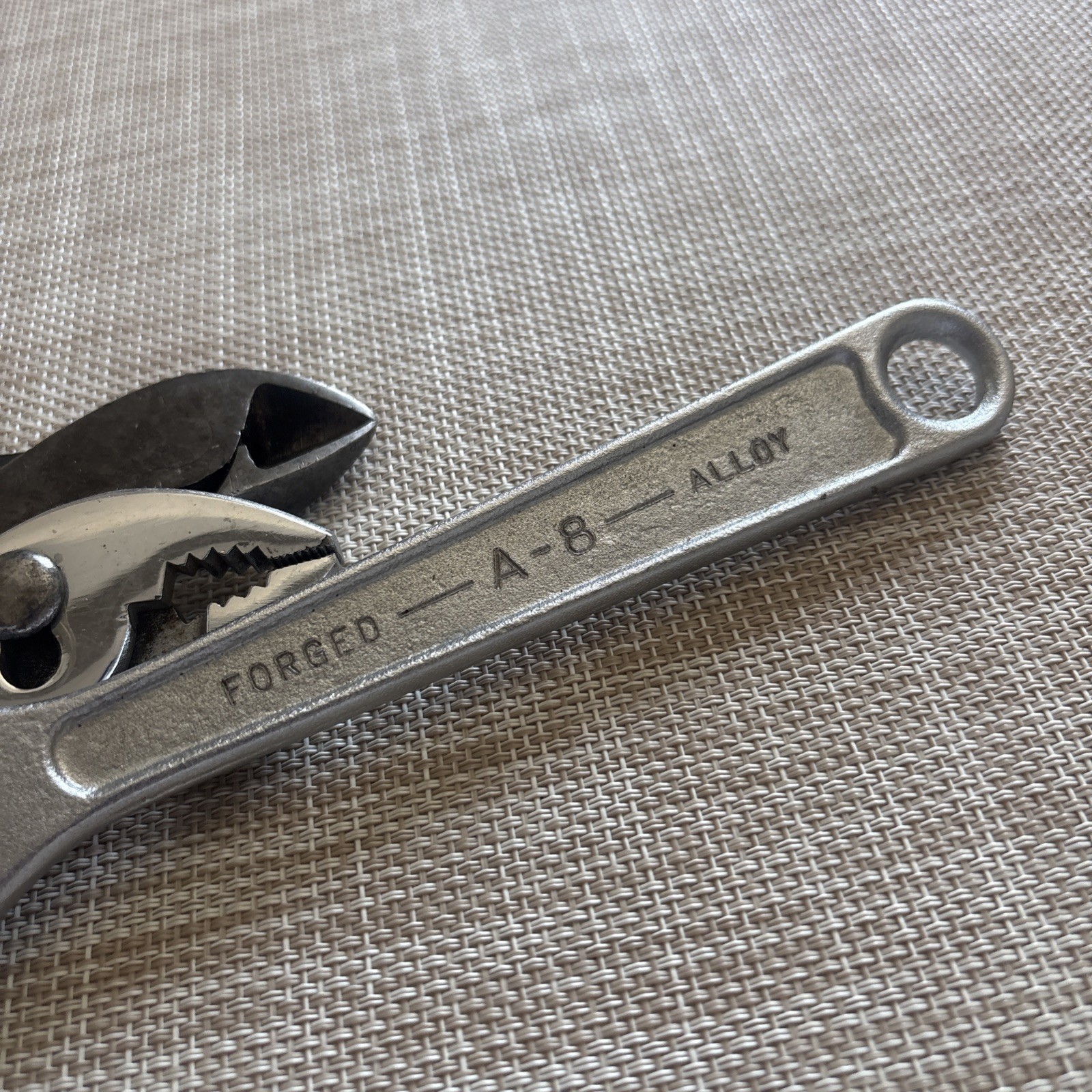 VINTAGE HUSKY TOOLS P63-6, P 72-7 PLIERS AND 8” A-8 CRESCENT WRENCH MADE IN USA