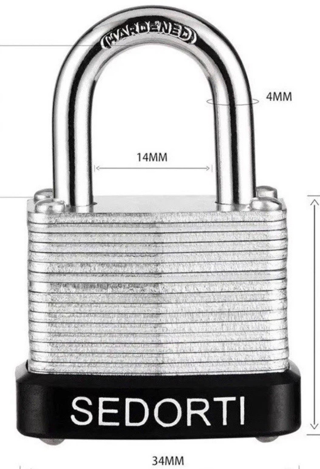 12 Laminated Steel Padlock Set 1-1/4″ Wide Body Small Heavy Duty Lock New