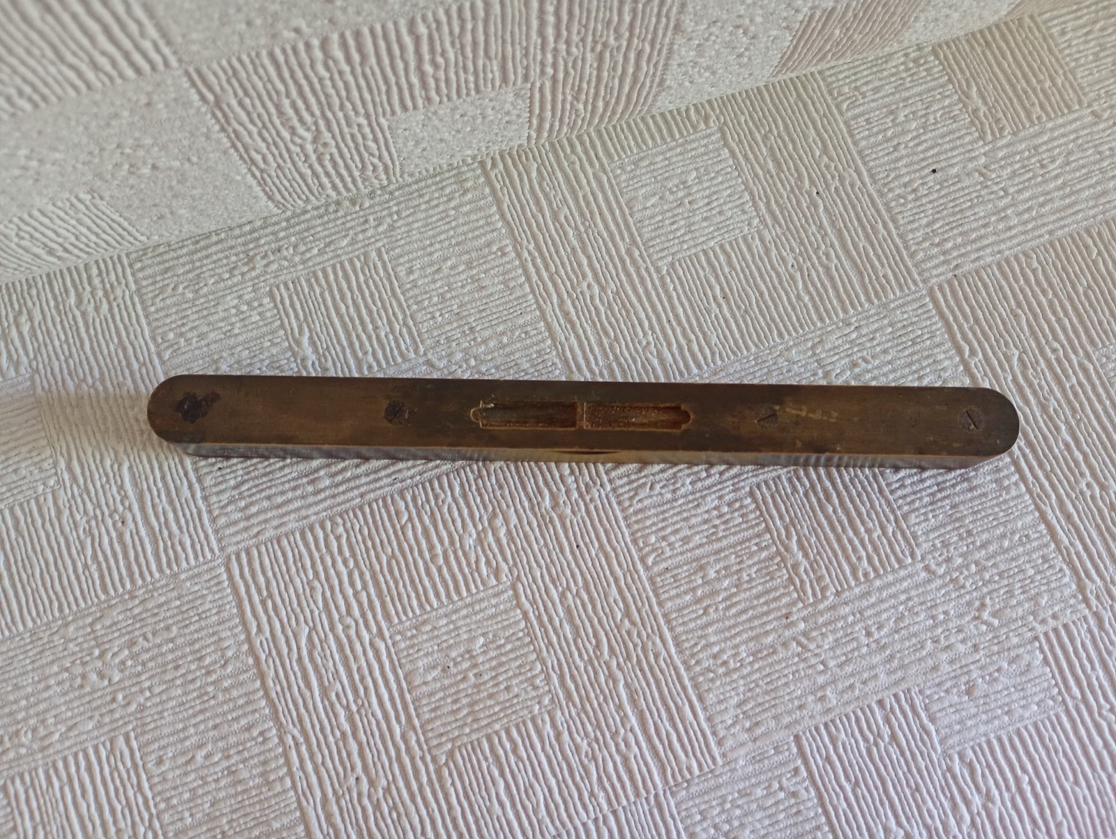 Spirit level Vintage Small Wooden And Brass used DIY Carpentry Tools