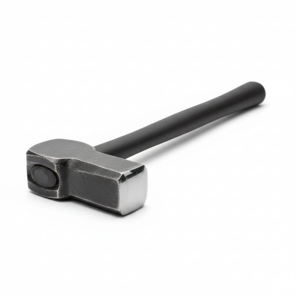 Hand Forged Artisan Blacksmith Hammer,Custom Metalworking Tool With Hardwood