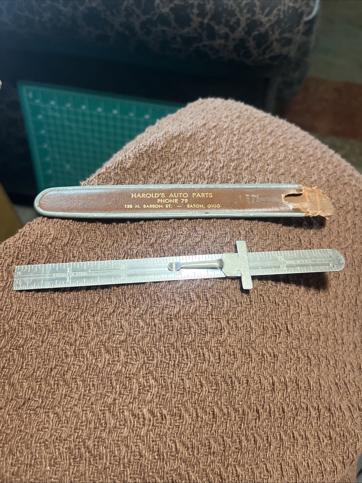 Vintage Executive No 46F 6″ Stainless Steel Pocket Ruler Harold’s Auto Parts