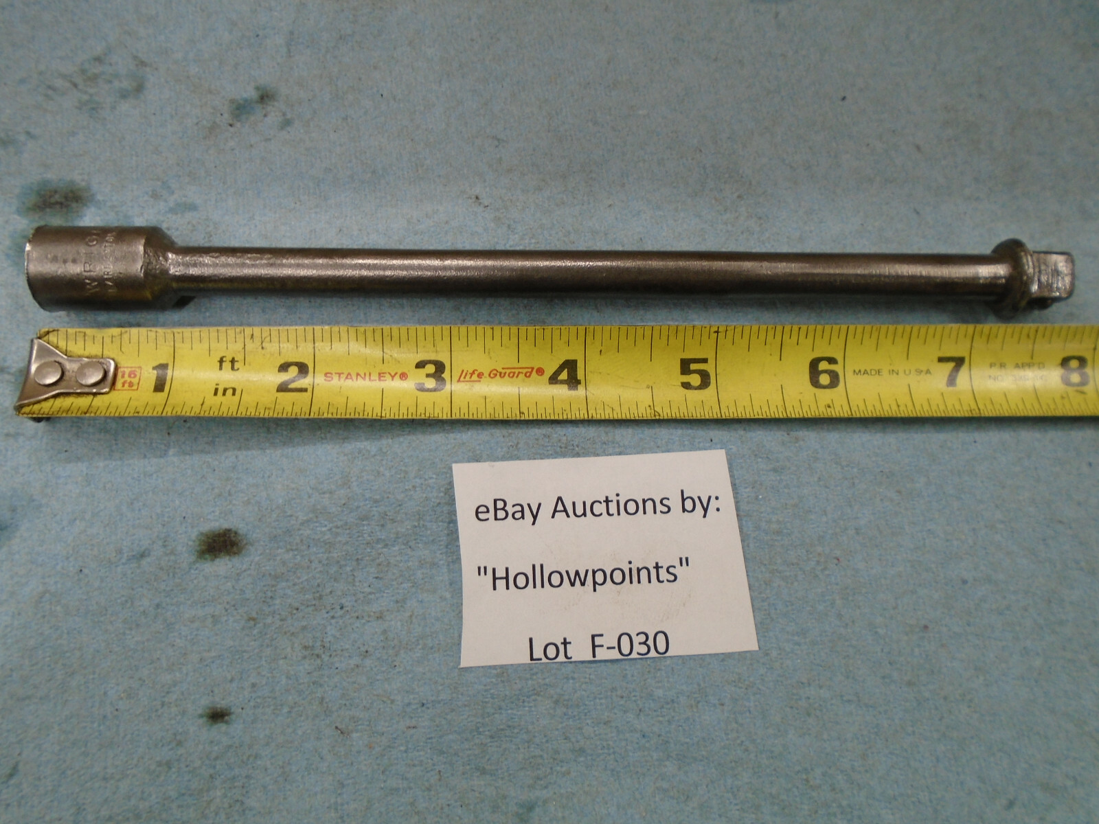 Wright MN12A USA vintage 3/8″ Dr. x 8″ long Ratchet or Socket Extension F30