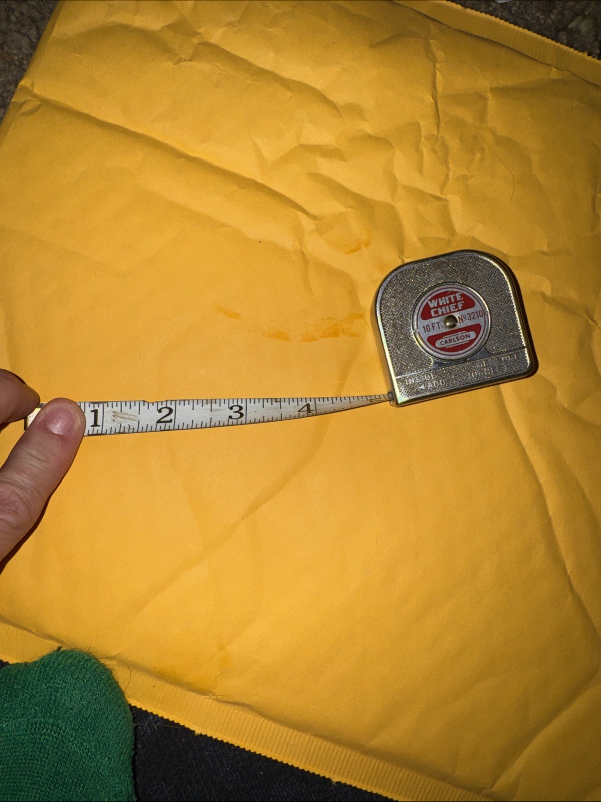 Carlson and Sullivan White Chief 10 Ft Swivel Head No. 3210 Tape Measure