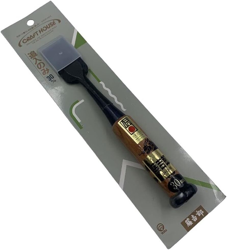 Tokichiro Drive-in chisel Red oak handle with traditional seal 3cm