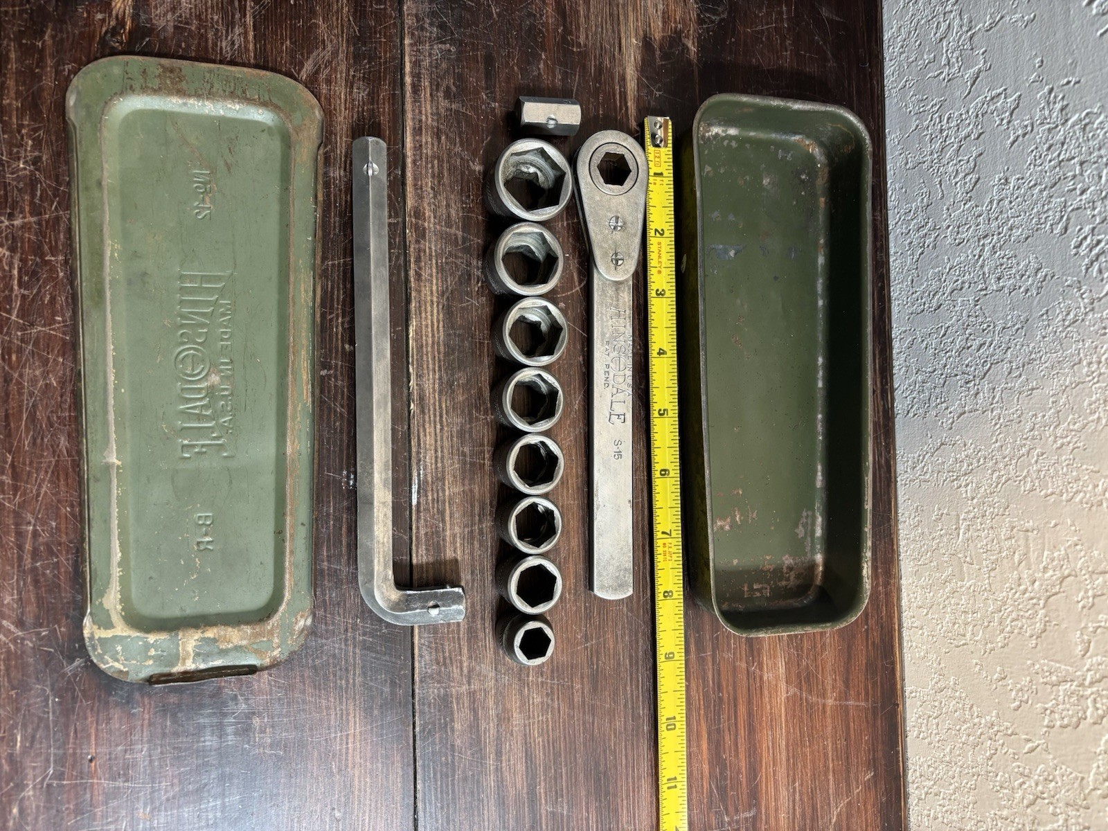 Vintage Hinsdale No 12 SAE 1/2” Socket Set