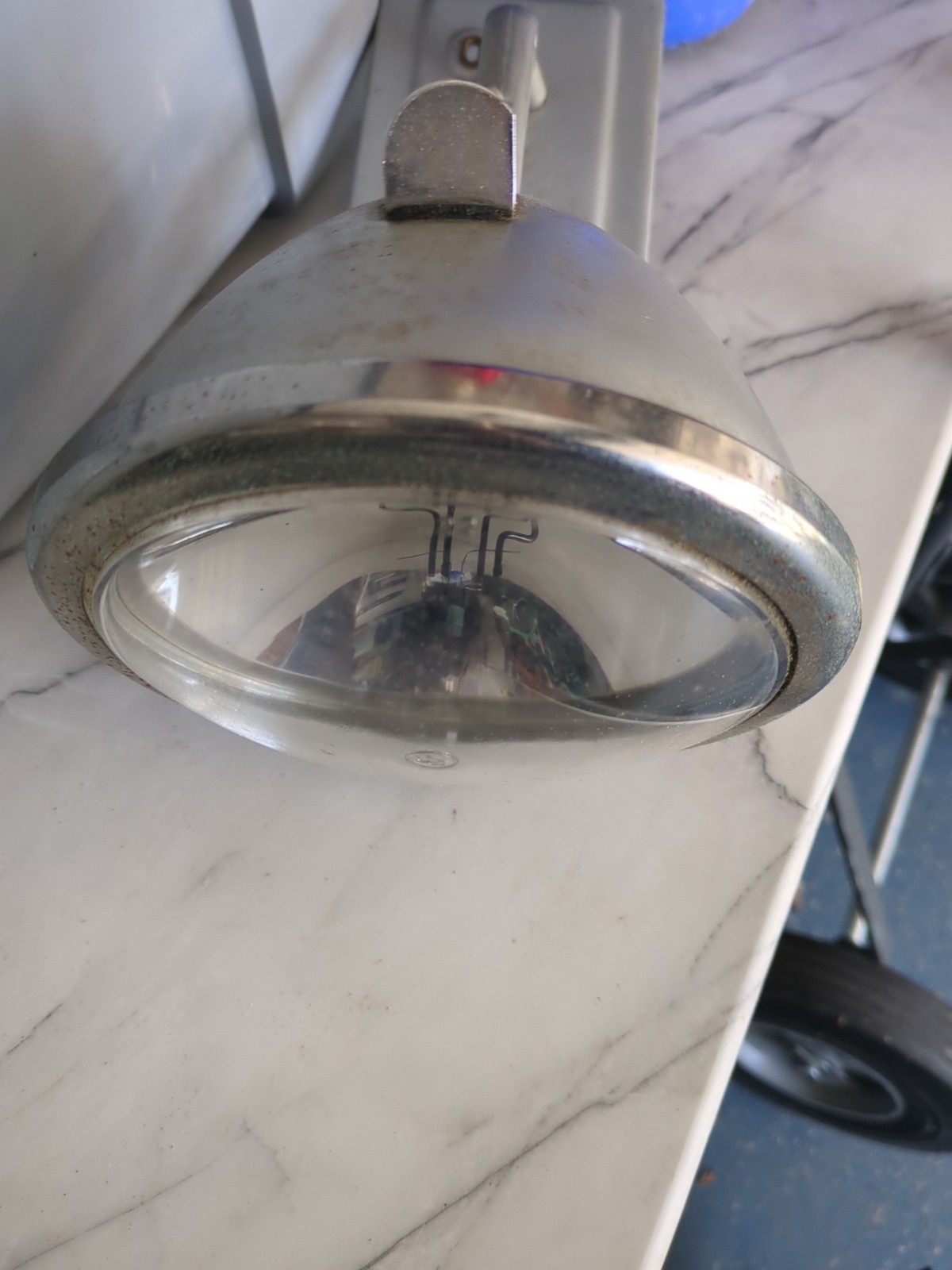 Vtg Teledyne Big Beam Model 1766C Chrome Powerhouse Emergency Response Lantern