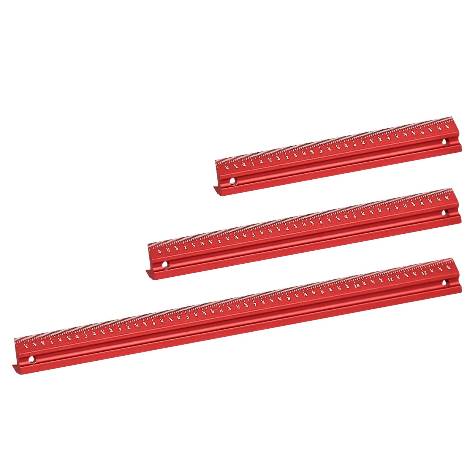 Woodworking Edge Ruler Set Corner Rulers Precision Edge Measuring Ruler V Sha…