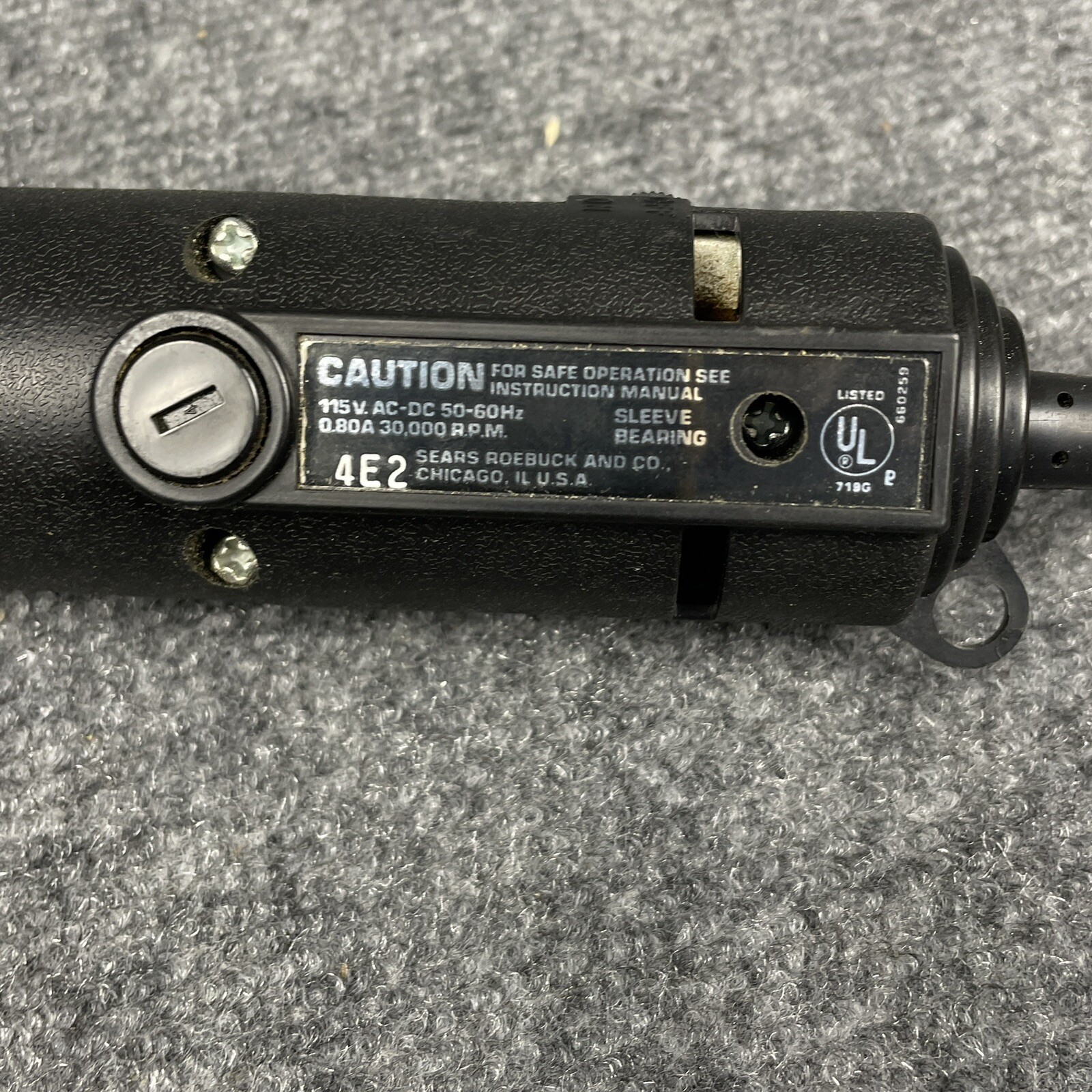 Sears Craftsman 30,000 RPM Rotary Tool 572.25151 Original Manual Box Accessories