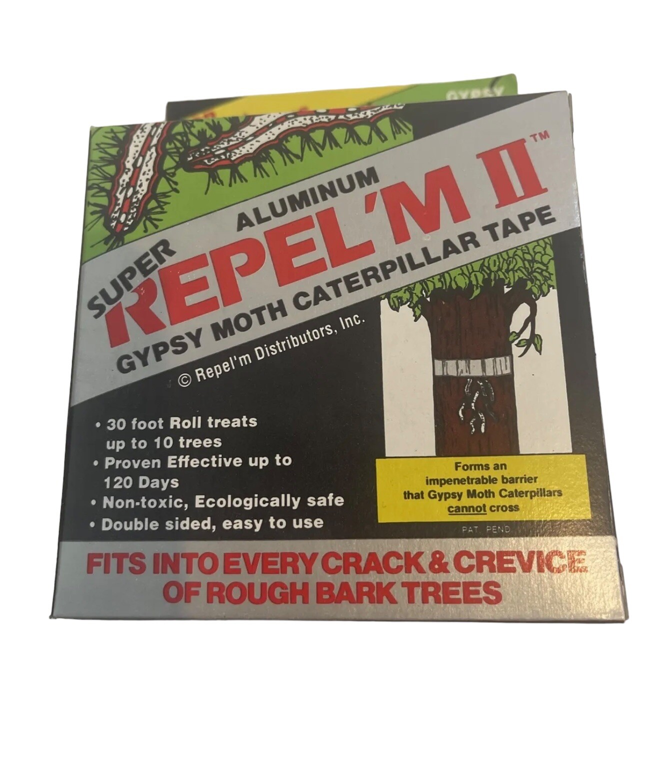 Repel’m II Aluminum Gypsy Moth Caterpillar Worm Tape Traps Barrier (more Uses)