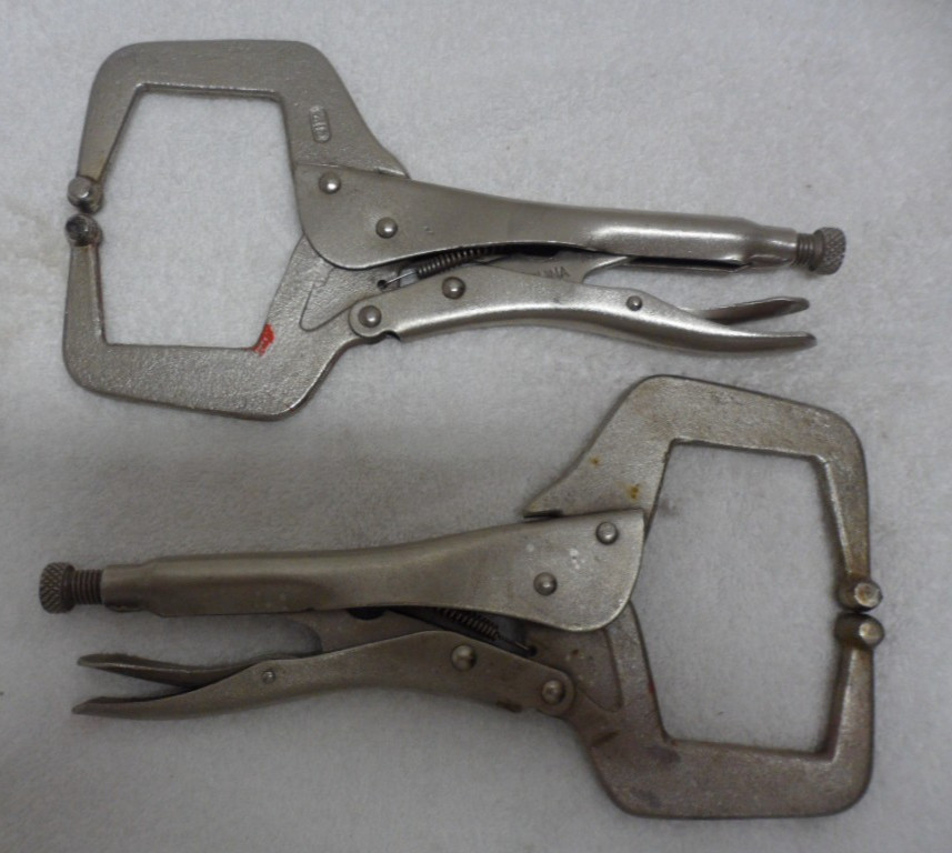 2 – Locking Pliers 11″ Welding Plain Head Locking C Clamps