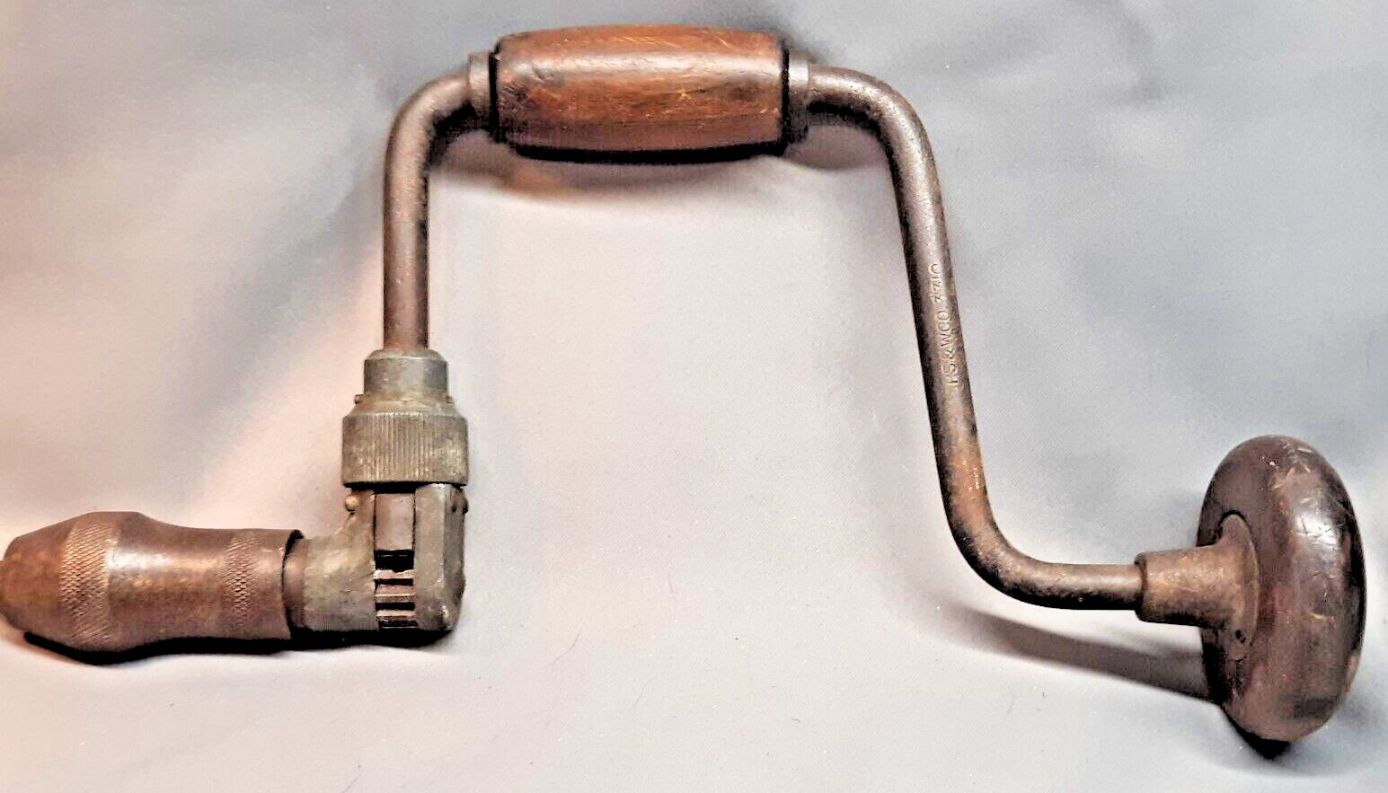 Vintage PECK STOW & WILCOX 3310 Brace hand-operated DRILL P. S. & W Co.