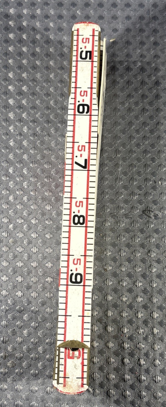 VTG Cooper Tools LUFKIN No. 066D 6′ Red End Engineer’s Stick Rule tool USA