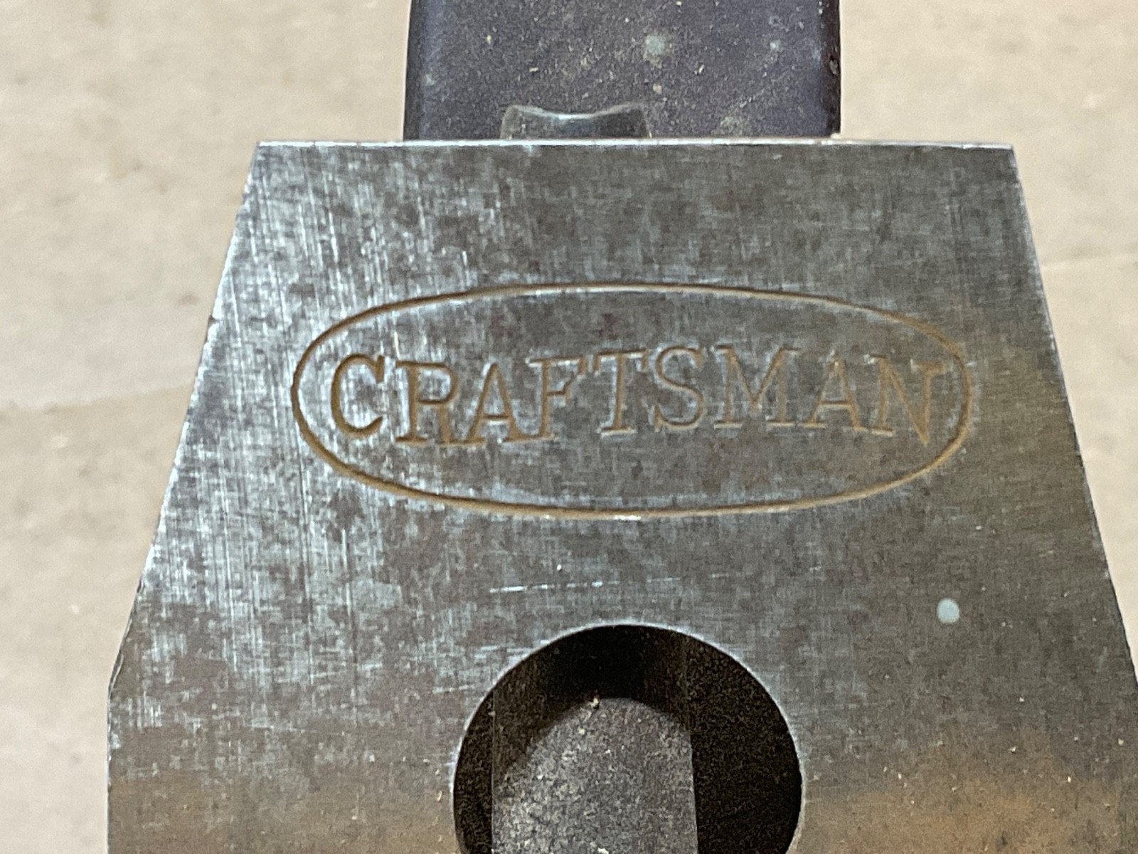 Antique Craftsman 10 Inch Wood Plane wavy sing song logo 1927-1929 before Sears