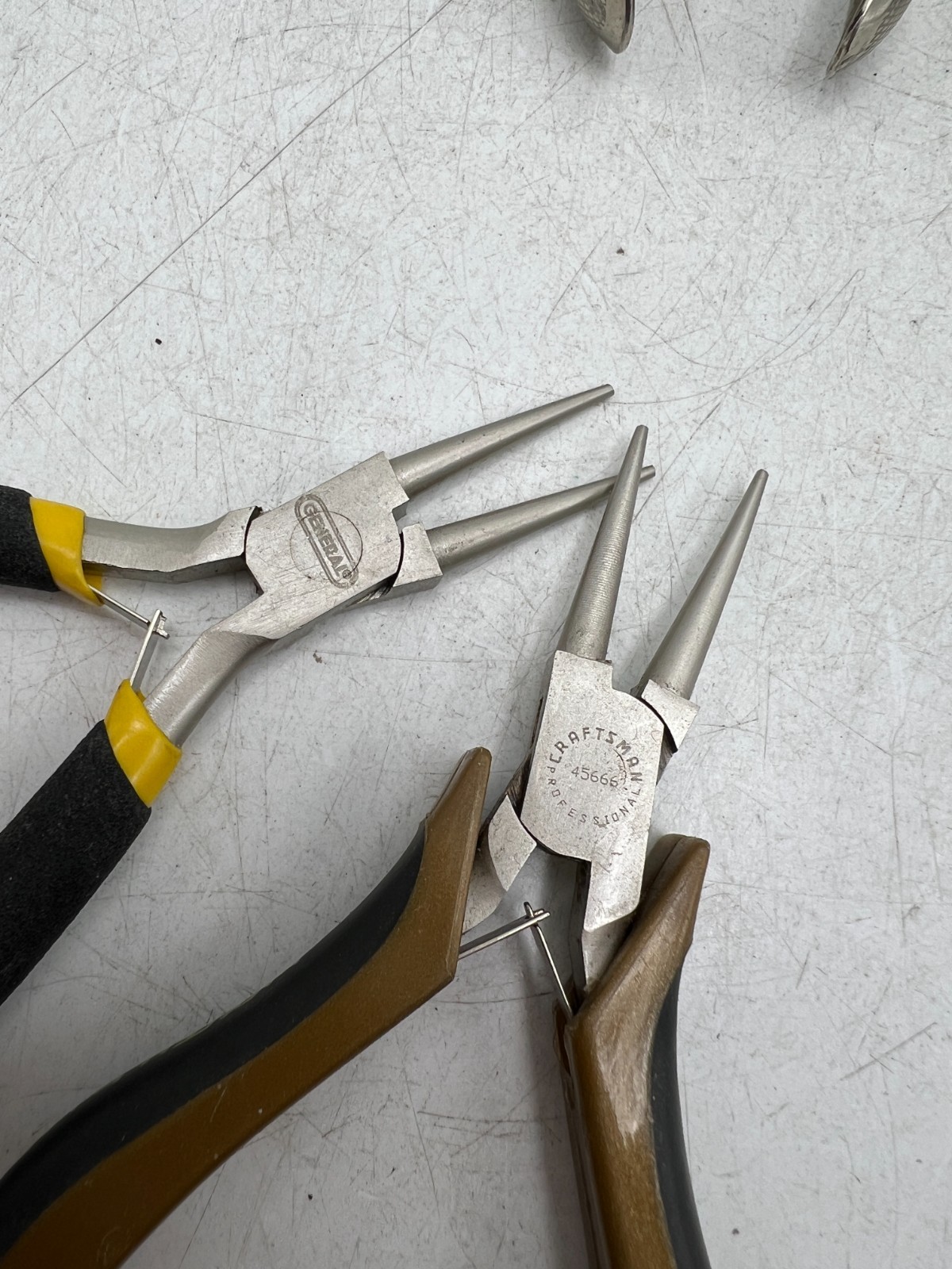 Lot of 7 Craftsman / Schollhorn Parallel / Crestoloy Round Nose Pliers Tool