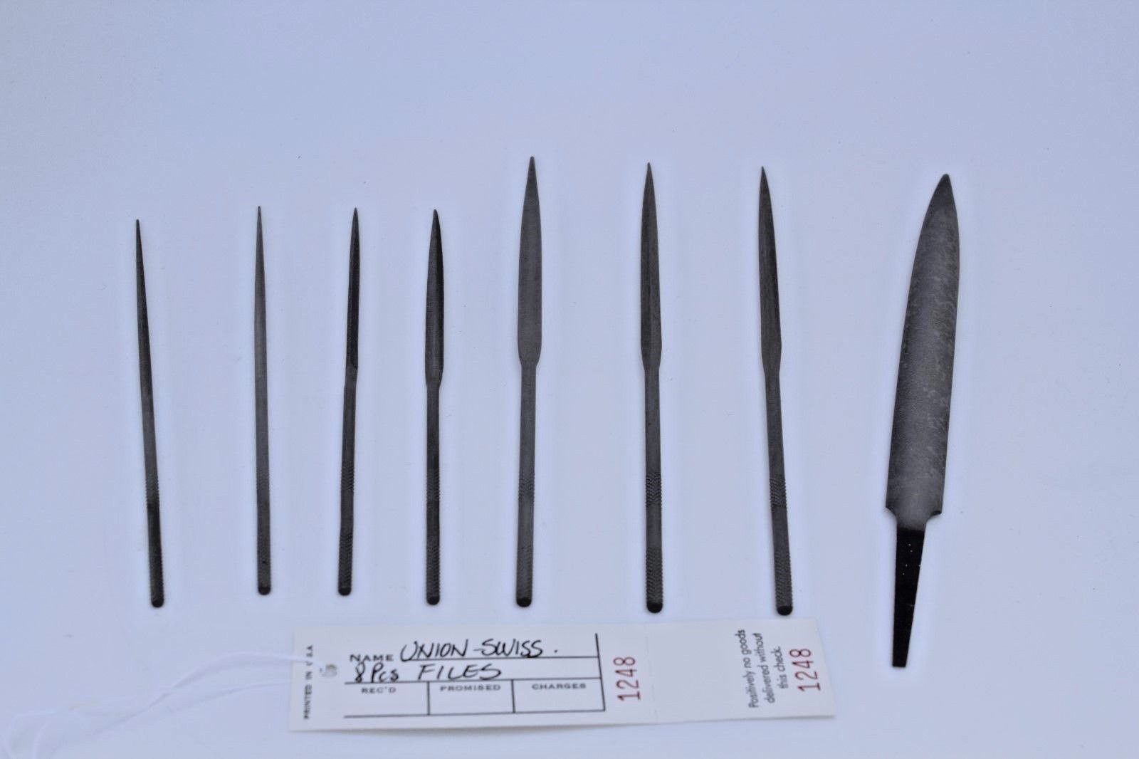 8 Pieces Files set By VIGOR Swiss made. LT1248/3
