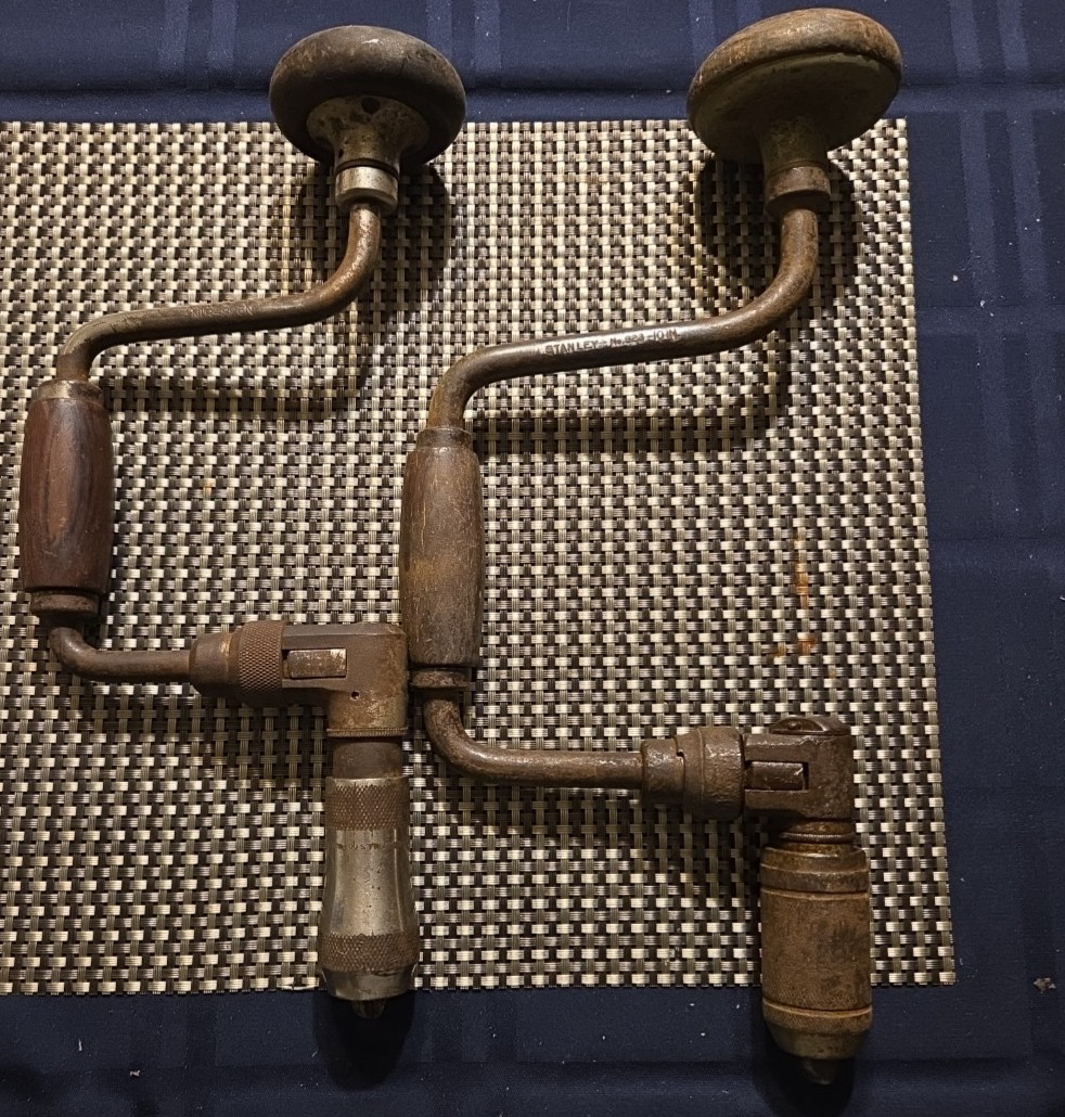 Vintage Stanley Brace No 923 10″ Miller Falls 33 8 in Ratcheting Tool Auger bit