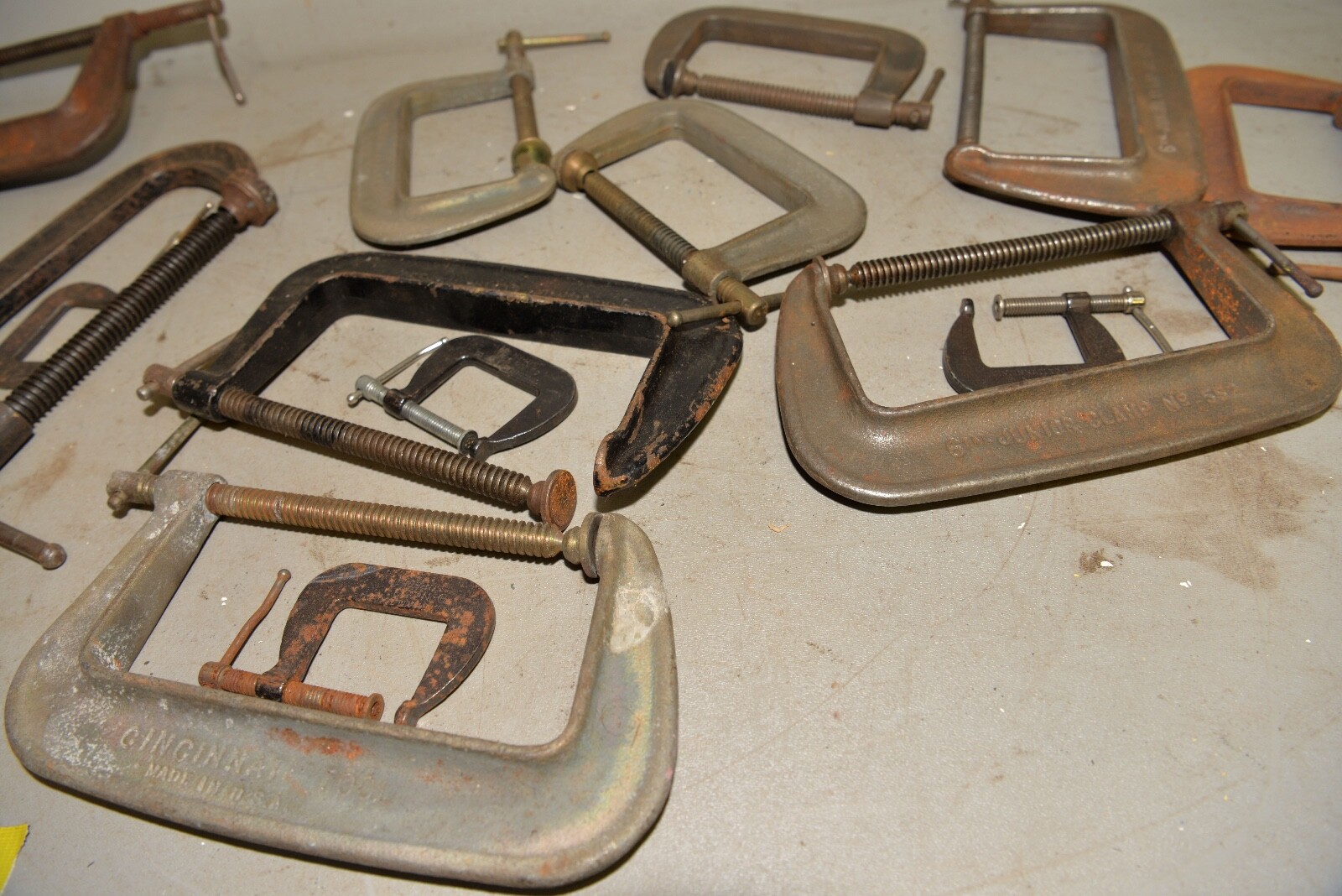 20 Cincinnati Tool Co 1″ – 6″ clamp lot US made collectible machinist tools Q4