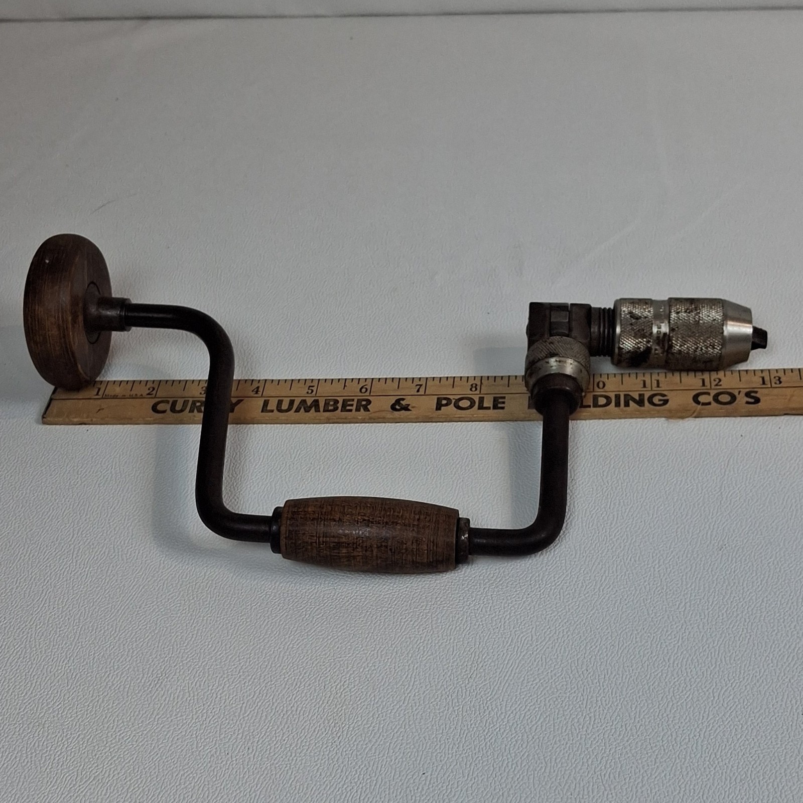 Stanley Defiance 1253 Brace Drill 10″ Ratcheting Vintage Hand Tool