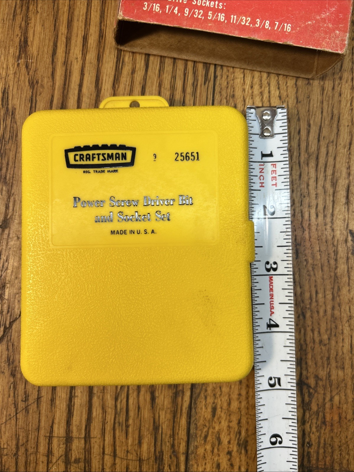 Sears Craftsman 14-pc Power Screwdriver Bit & Socket Set 25651 Vintage USA