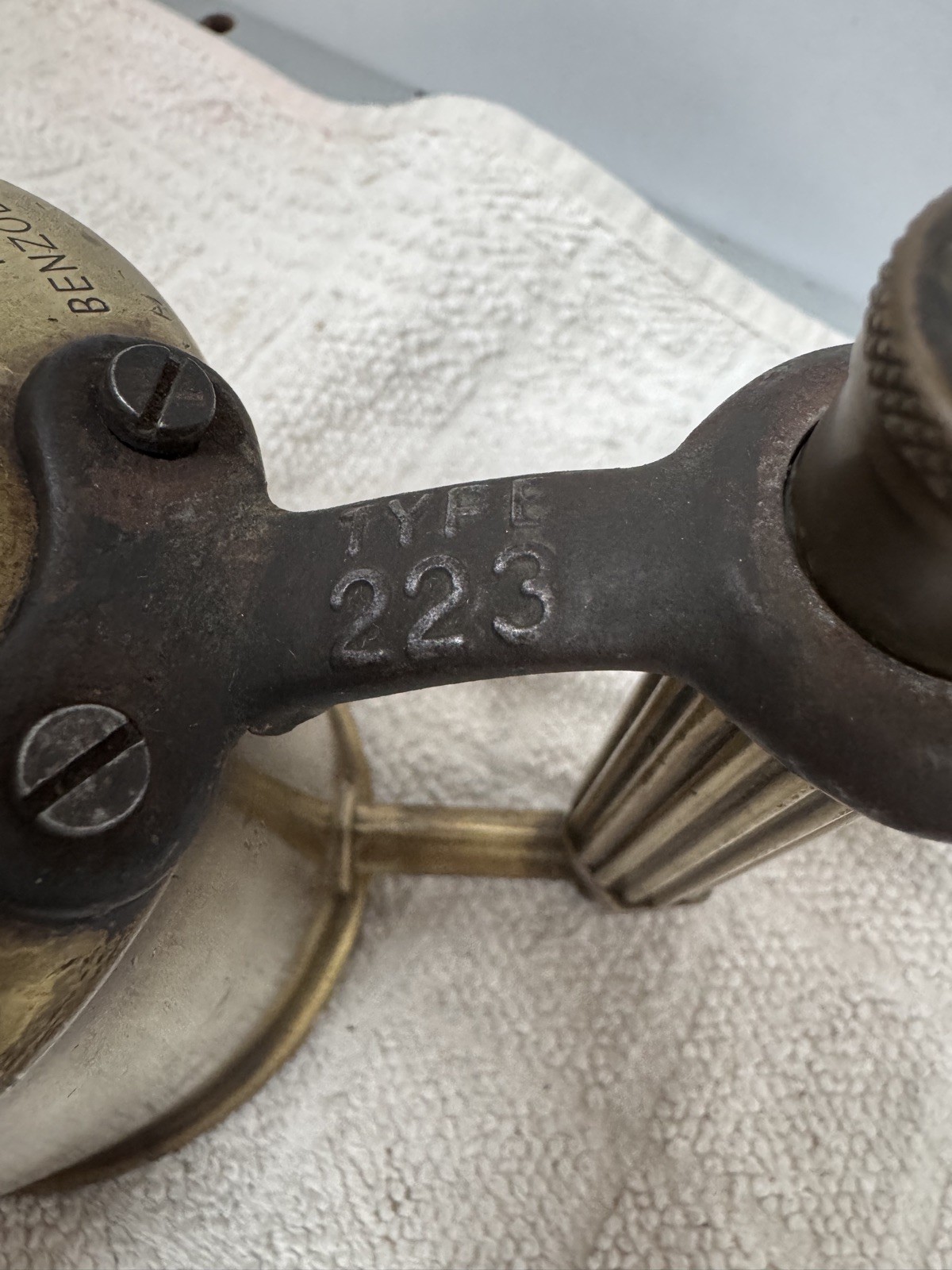 Max Sievert Vintage Blowlamp Type 223 Stockholm Brass Good Condition Brass