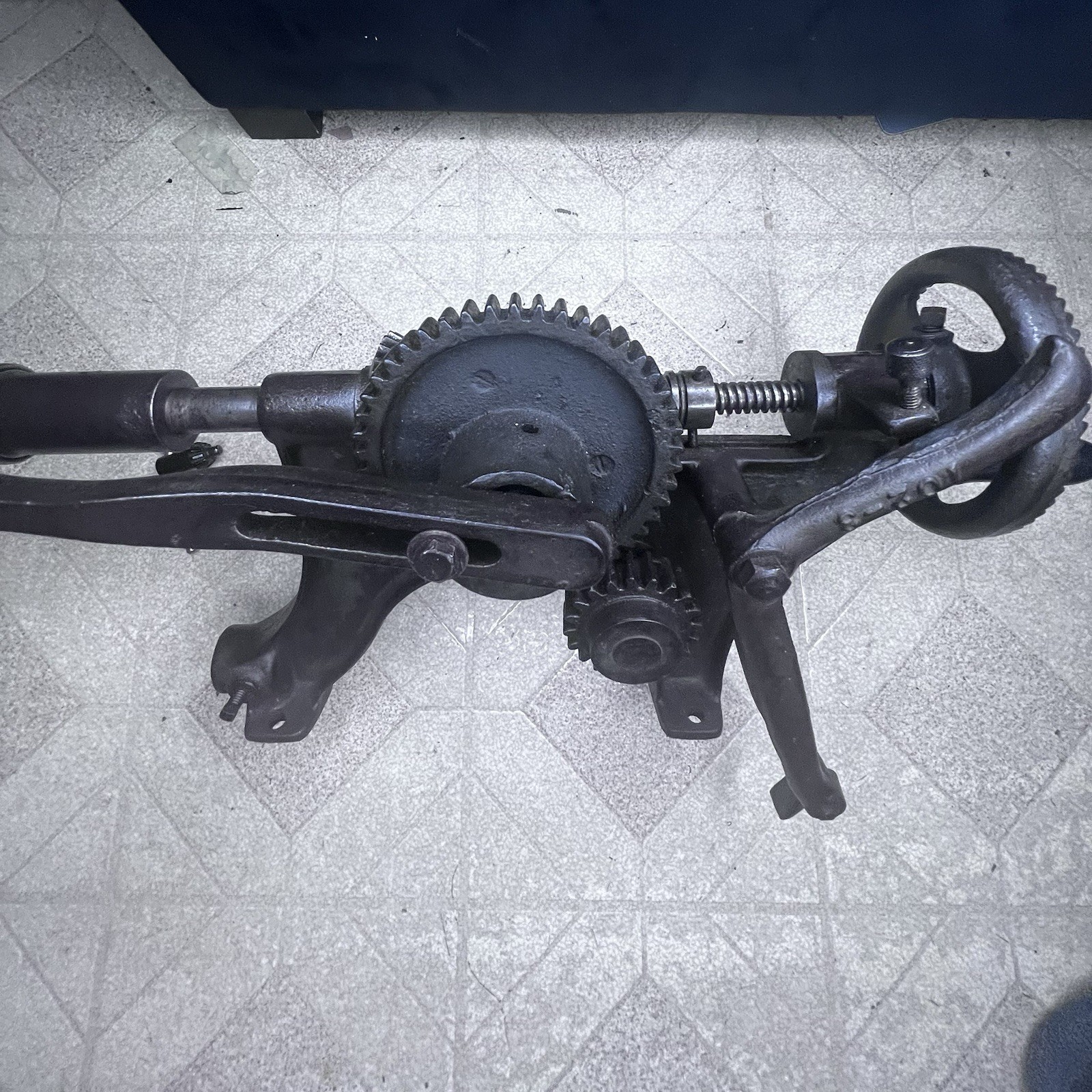 Champion Blower and Forge #103 Post Drill Hand Cranked Drill Press Antique Tool